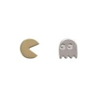 Σκουλαρίκια Κ14 Δίχρωμα Pacman ΣΚ10028