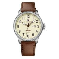 Tommy Hilfiger Men's Jasper Brown Leather Strap 1791315