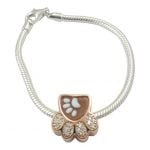 Βραχιόλι Cameo Italiano Πατουσάκι Με Ζιργκόν ΚΙ5080