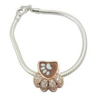Βραχιόλι Cameo Italiano Πατουσάκι Με Ζιργκόν ΚΙ5080