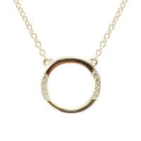 Κολιέ Χρυσό Κ18 Με Μπριγιάν 0.06ct ΚΟ10032