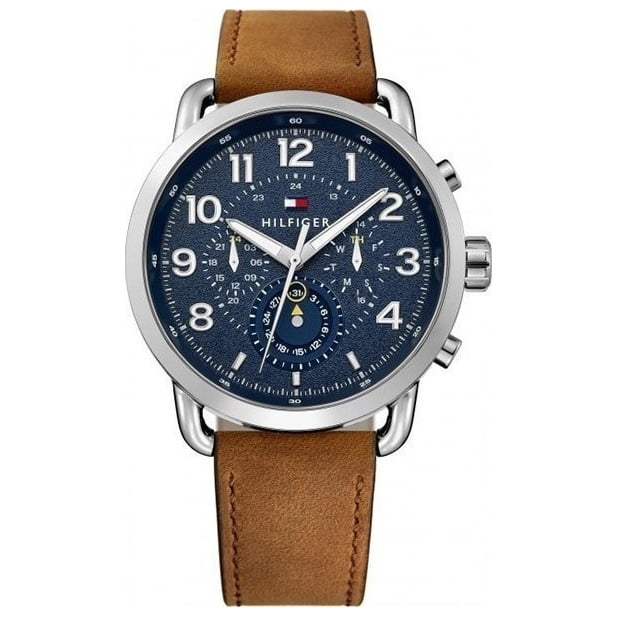 Tommy Hilfiger Briggs Brown Leather Strap 1791424