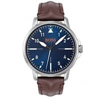 Hugo Boss Orange Brown Leather Strap 1550060