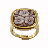 Δαχτυλίδι Cameo Italiano Ασημένιο Επιχρυσωμένο ΚΙ5540
