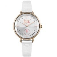 Superdry Ascot White Leather Strap SYL159WRG