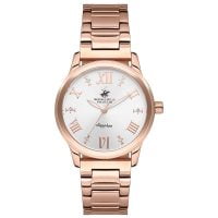 Beverly Hills Polo Club Ladies Rose Gold Stainless Steel Bracelet BH2113-02