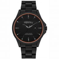 Superdry Black Stainless Steel Bracelet SYG281BBM