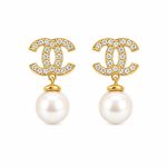 Σκουλαρίκια Κ14 Χρυσά με Μαργαρτάρια 7 7,5 χιλ gEMELLi Jewellery