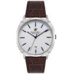 Beverly Hills Polo Club Gents Brown Leather Strap BP3022X-332