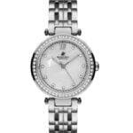 Beverly Hills Polo Club Ladies Crystals Silver Stainless Steel Bracelet BP3079C-320