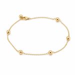 Βραχιόλι Ασήμι 925 Καδένα με Μπιλιες gEMELLi Jewellery
