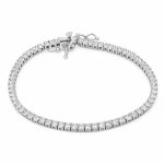 Βραχιόλι Ασημένιο 925 Ριβιέρα με Ζιργκόν gEMELLi Jewellery