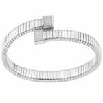 Βραχιόλι Ασημένιο 925 Χειροπέδα με Ζιργκόν gEMELLi Jewellery