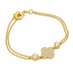 Βραχιόλι Ασημένιο 925 Καδένα και Ζιργκόν gEMELLi Jewellery