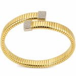 Βραχιόλι Ασημένιο 925 Χειροπέδα με Ζιργκόν gEMELLi Jewel