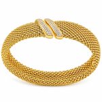 Βραχιόλι Ασημένιο 925 Χειροπέδα με Ζιργκόν gEMELLi Jewellery