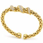Βραχιόλι Ασημένιο 925 Χειροπέδα με Ζιργκόν gEMELLi Jewel