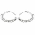 Σκουλαρίκια Ασημένια 925 με Ζιργκόν Λευκά κ gEMELLi Jewellery