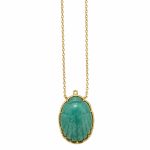 Κολιέ Σκαραβαίος Τανζανίτης gEMELLI jewelery
